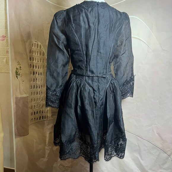 Zimmermann Hypnotic Lace Trim Mini Dress - Picture 12 of 16